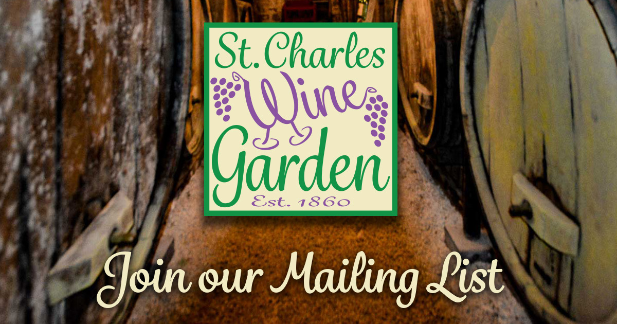 Join Our Mailing List The Wine Garden