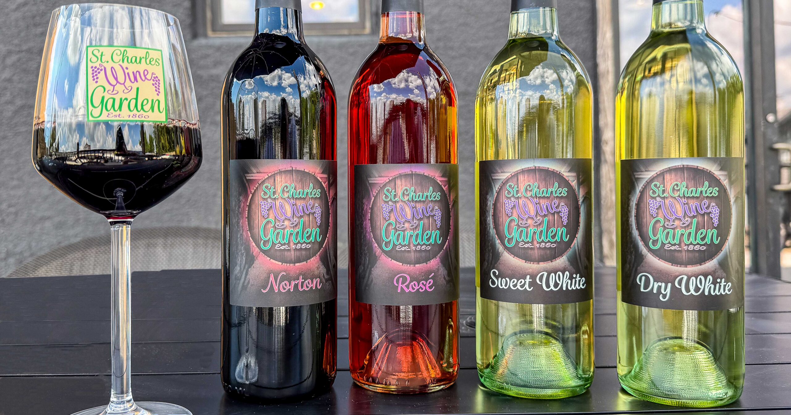 St. Charles Wine Garden Grand Opening Soon Banner