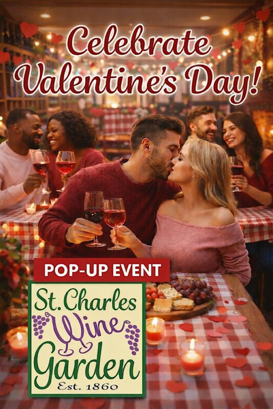 St. Charles Wine Garden Valentines Day PopUp Bar