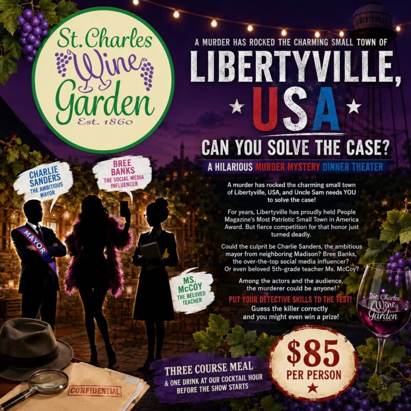 Murder Mystery St. Charles Wine Garden