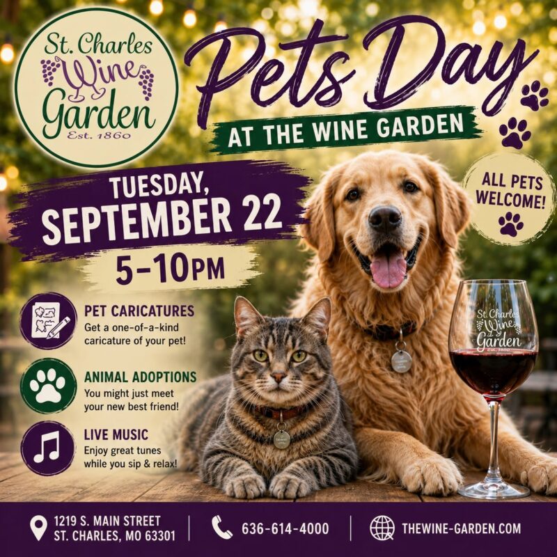 St. Charles Wine Garden Pets Day