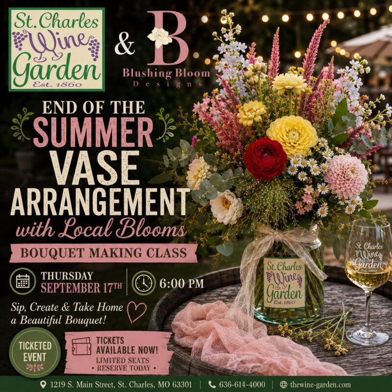 Wine Garden Flower Arrangement
